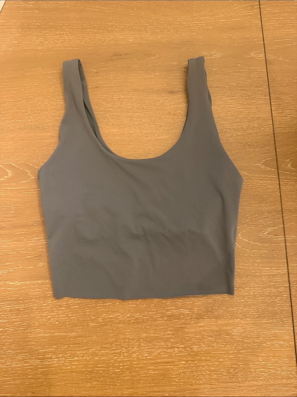 NWOT Style Runnee Grey Scoop-Neck Crop Tank Top - Women Australia
